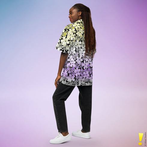 Nonbinary Pride Aloha Hawaiian Shirt